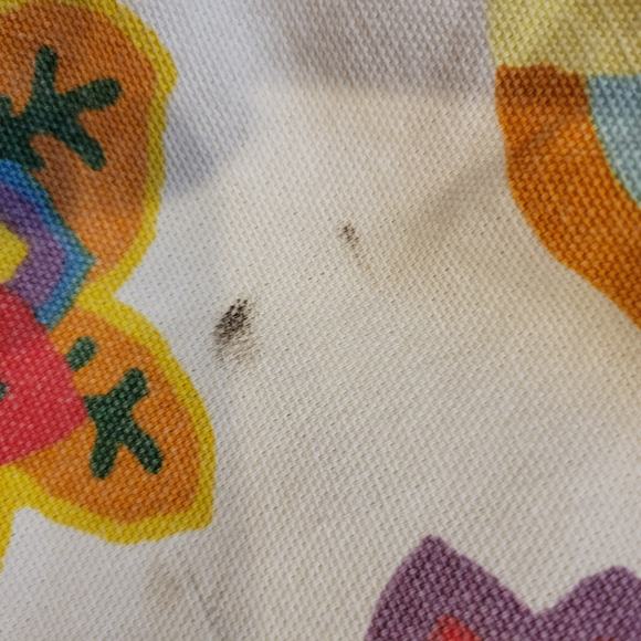 Be You Women's Tote‎ Bag 24"x18" White Floral Animal Print Double Handle Strap - Picture 8 of 8